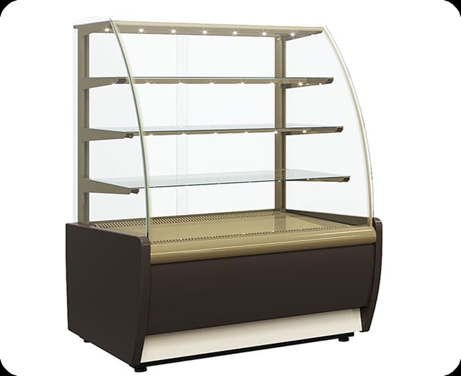 Витрина кондитерская Carboma K70 VM 0,9, 920х650х1280-1315